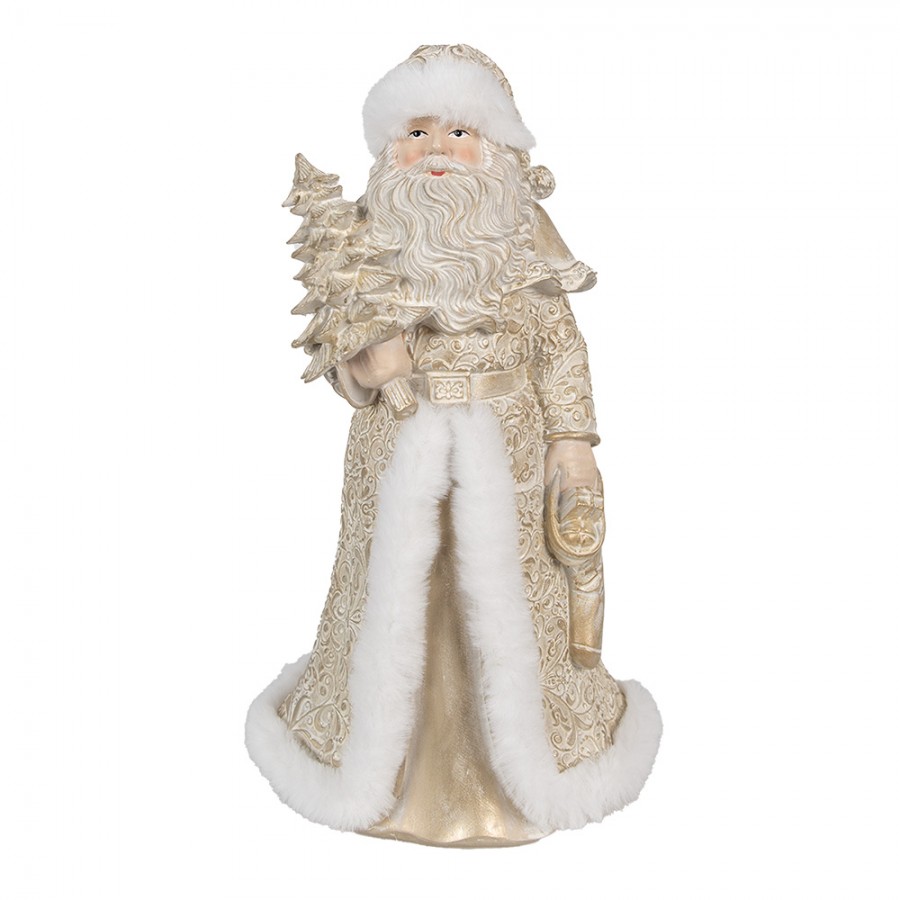 Pr Beeld Kerstman Cm Goudkleurig Polyresin Kerstfiguren