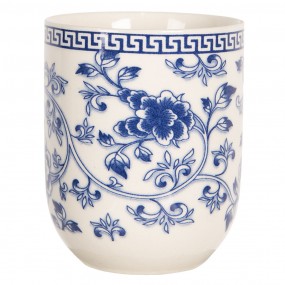 26CEMU0087 Mug 100 ml Beige Bleu Porcelaine Rond Tasse à thé