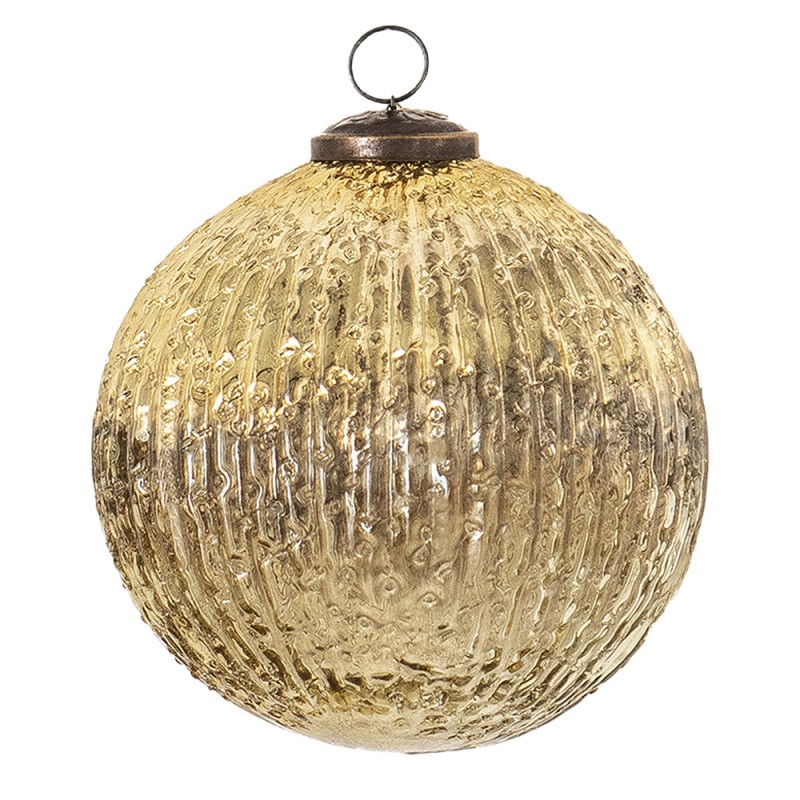 6GL3657 Christmas Bauble Ø 5 cm Gold colored Glass Christmas Decoration