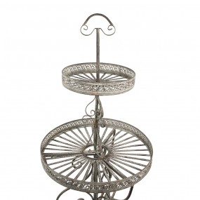 25Y1042 Plant Stand 137 cm Grey Iron Round Plant Table