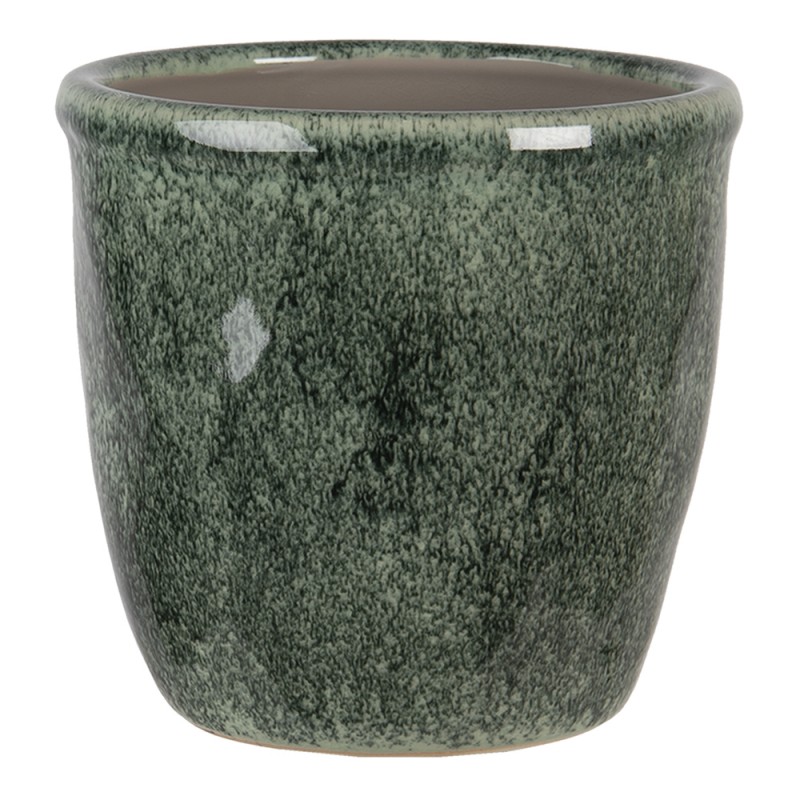 6CE1259XL Fioriera Ø 16x15 cm Verde Ceramica Rotondo Fioriera per interni