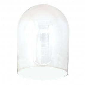 26GL3549 Cloche Ø 23x29 cm Transparent Glass Glass Bell Jar