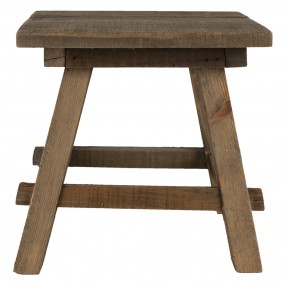 26H2104 Plant Table 25x25x25 cm Brown Wood Plant Stand