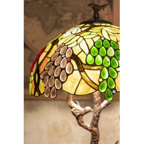 25LL-6130 Lampada da tavolo Tiffany Ø 40x60 cm  Verde Plastica Vetro Lampada da scrivania Tiffany