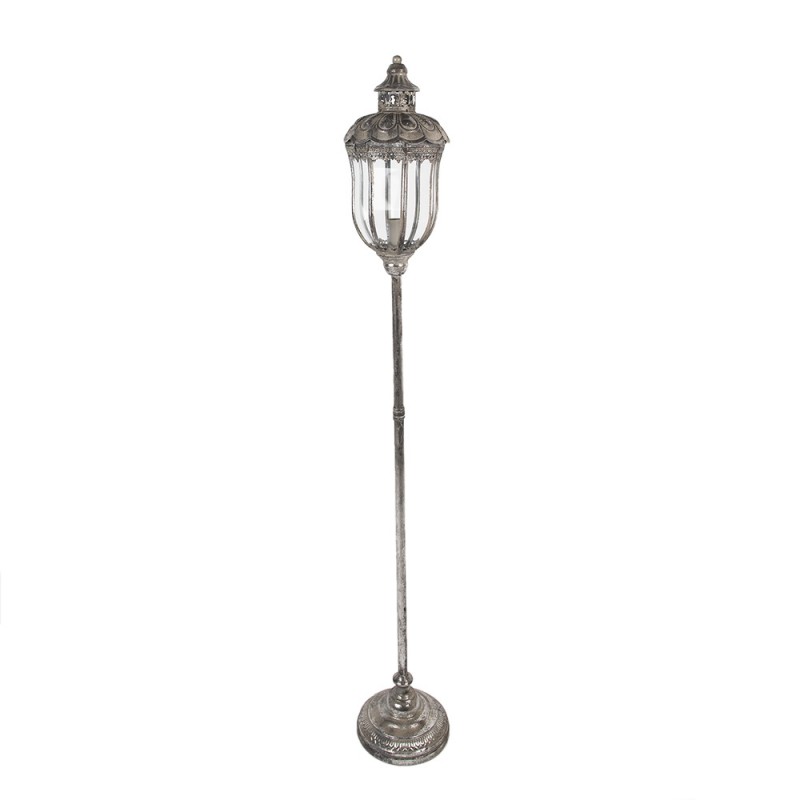 5LMP662 Floor Lamp Ø 21x140 cm Silver colored Metal Glass Standing Lamp