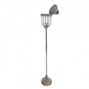 25LMP662 Floor Lamp Ø 21x140 cm Silver colored Metal Glass Standing Lamp