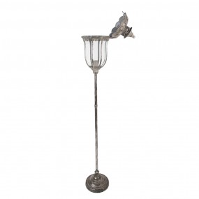 25LMP663 Floor Lamp Ø 25x154 cm Silver colored Metal Glass Standing Lamp