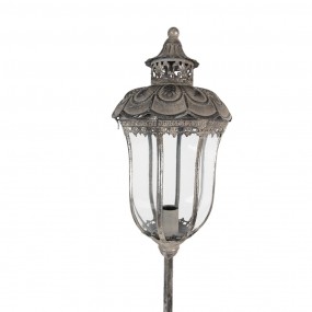 25LMP663 Floor Lamp Ø 25x154 cm Silver colored Metal Glass Standing Lamp