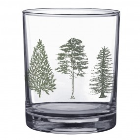 2NPTGL0001 Bicchiere d'acqua 230 ml Vetro Alberi di pino Bicchiere