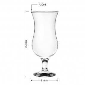 26GL3467 Water Glass 420 ml Glass Drinking Cup