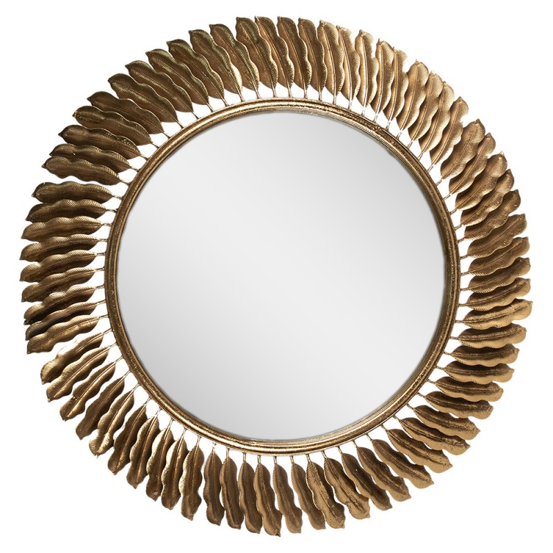 52S290 Specchio Ø 72 cm Color oro Ferro Vetro Grande specchio