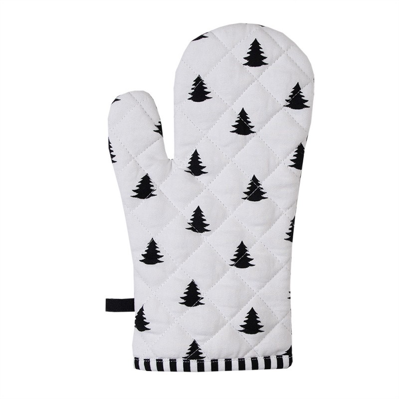 Chickens White Double Oven Gloves Heat Resistant 100% Cotton Oven Mitts