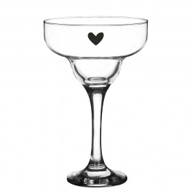 26GL4375 Martini-Glas 200 ml Glas Herz Weinglas