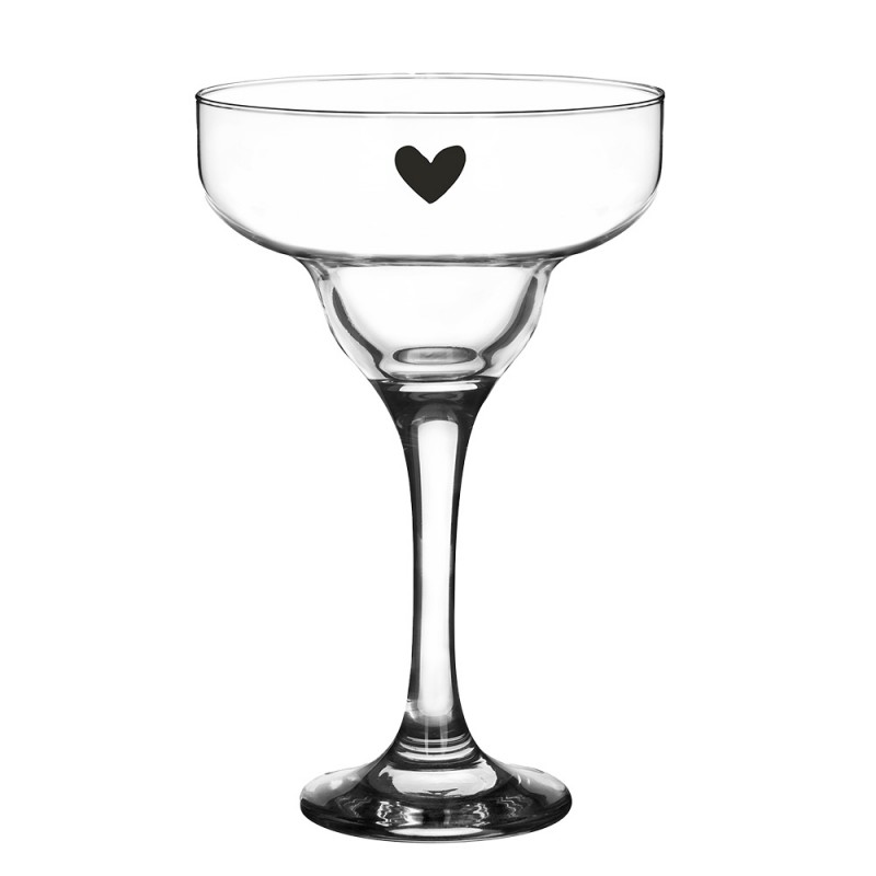 6GL4375 Martini Glass 200 ml Glass Heart Wine Glass