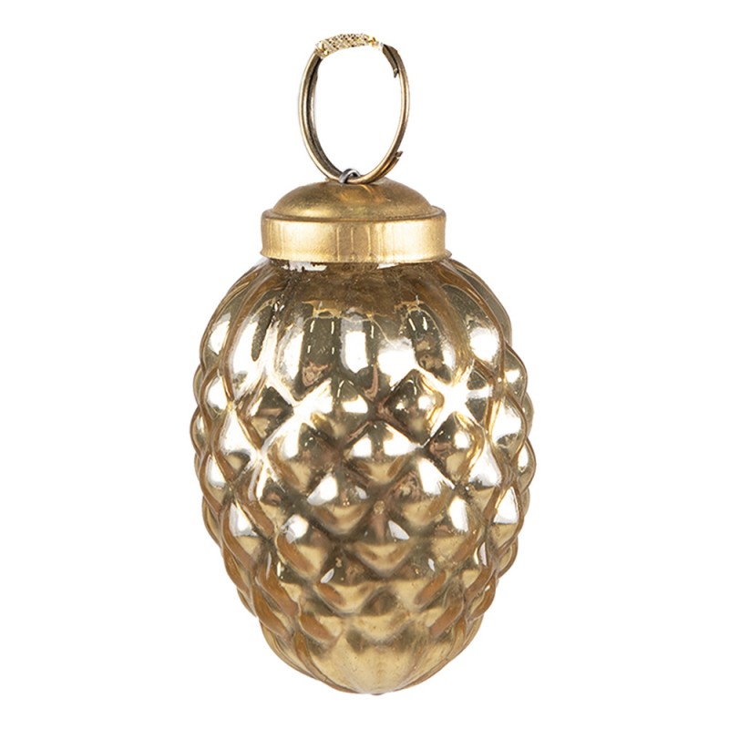 6GL3840 Christmas Bauble Ø 4 cm Gold colored Glass Christmas Decoration