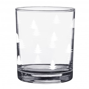 2BWXGL0001 Wasserglas 230 ml Glas Weihnachtsbäume Trinkbecher