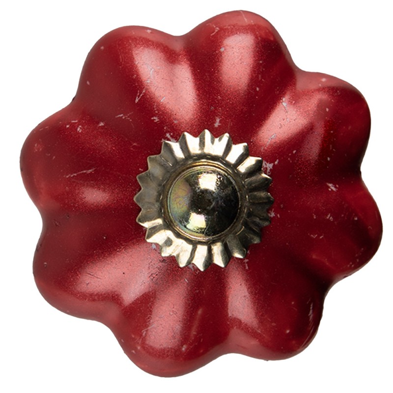 65204 Türknauf Ø 4 cm Rot Keramik Möbelknopf