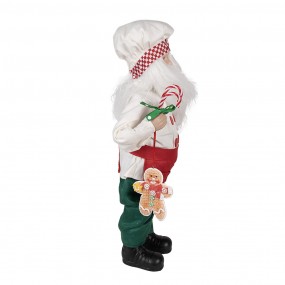 265215 Figurine Santa Claus 46 cm Red Textile on Plastic Decorative Figurine