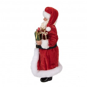 265226 Figur Weihnachtsmann 28 cm Rot Textil auf Kunststoff Weihnachtsfigur