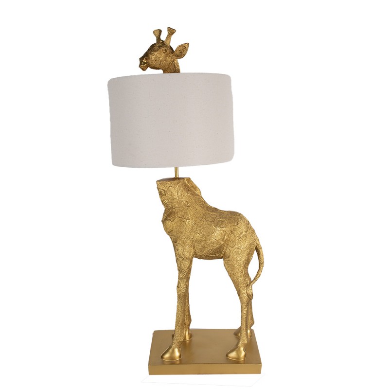 5LMC0025 Lampada da tavolo Giraffa 39x30x85 cm  Color oro Plastica Lampada da scrivania