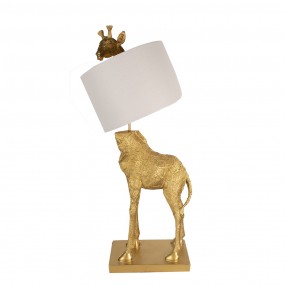 25LMC0025 Tischlampe Giraffe 39x30x85 cm  Goldfarbig Kunststoff Schreibtischlampe