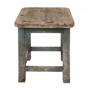 26H2267 Plant Table 40x40x46 cm Blue Wood Square Plant Stand