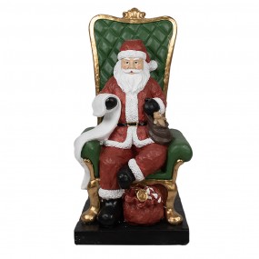 25PR0123 Beeld Kerstman 50x50x106 cm Rood Polyresin Kerstdecoratie