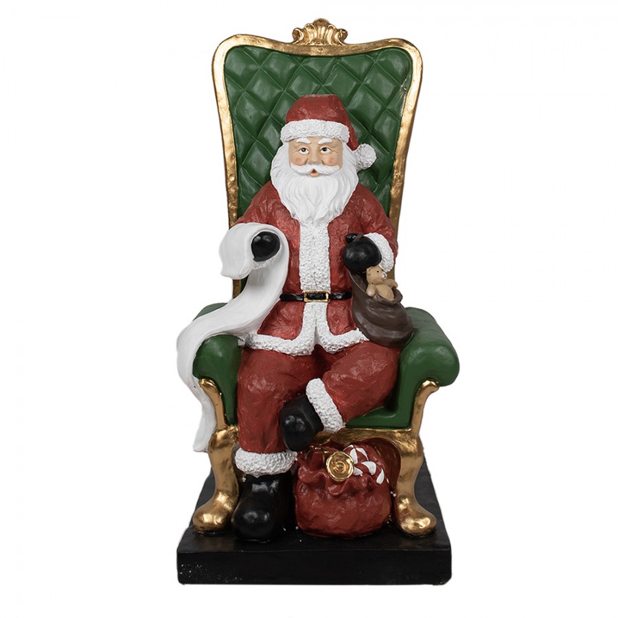 5PR0123 Figur Weihnachtsmann 50x50x106 Cm Rot Polyresin ...