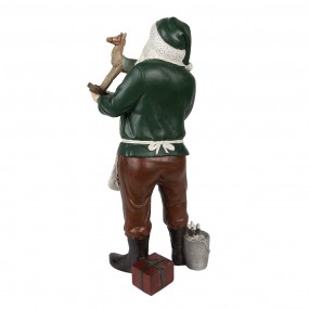 26PR3891 Figurine Santa Claus 13x10x31 cm Green Polyresin