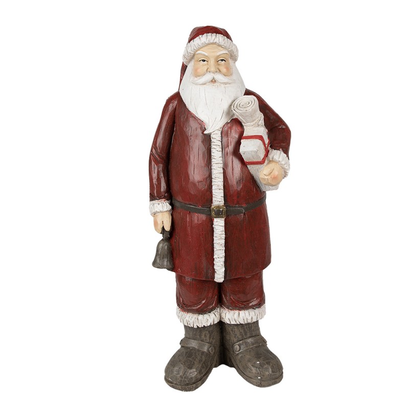 6PR3913 Figur Weihnachtsmann 18x14x46 cm Rot Polyresin Weihnachtsdekoration