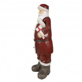 26PR3913 Figur Weihnachtsmann 18x14x46 cm Rot Polyresin Weihnachtsdekoration