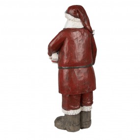 26PR3913 Figurine Père Noël 18x14x46 cm Rouge Polyrésine Décoration de Noël