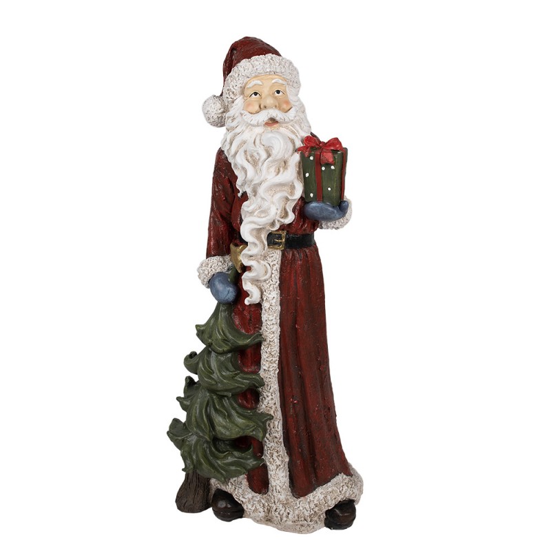 5PR0121 Beeld Kerstman 45x33x104 cm Rood Polyresin Kerstdecoratie
