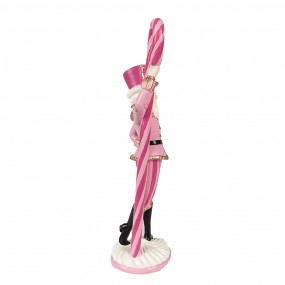 26PR3901 Figurine Casse-noisette 9x6x23 cm Rose Polyrésine