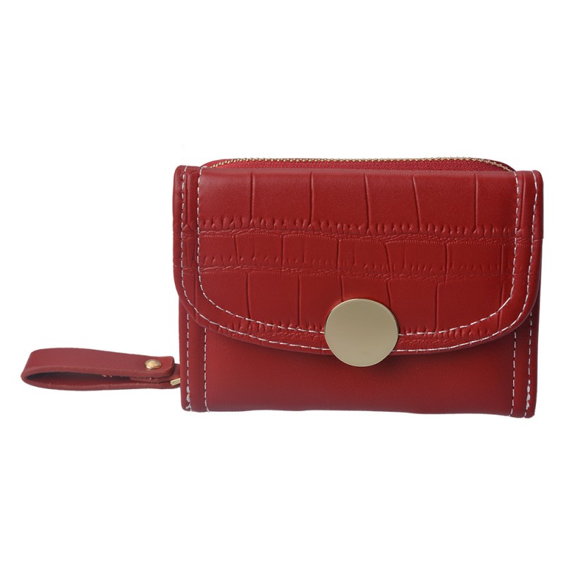 JZWA0166R Wallet 11x9 cm Red Artificial Leather Rectangle