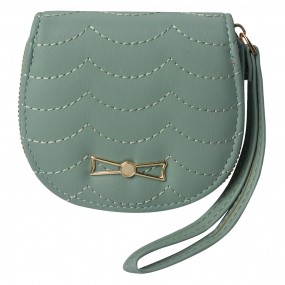 2JZWA0172GR Wallet 11x10 cm Green Artificial Leather Semicircle