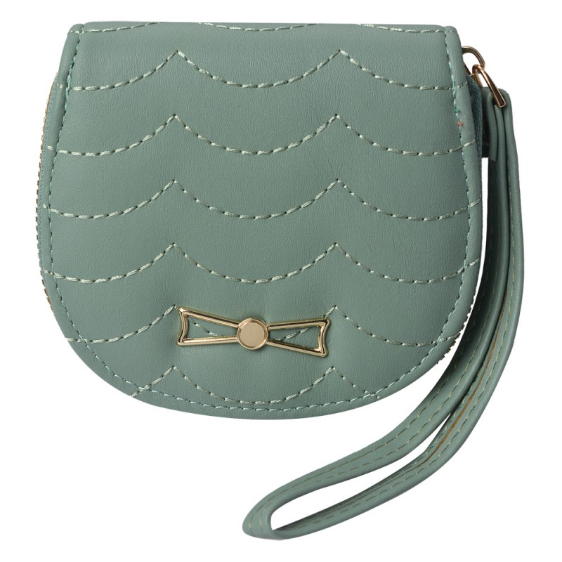 JZWA0172GR Wallet 11x10 cm Green Artificial Leather Semicircle