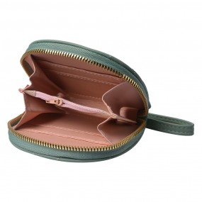 2JZWA0172GR Wallet 11x10 cm Green Artificial Leather Semicircle