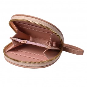 2JZWA0172P Wallet 11x10 cm Pink Artificial Leather Semicircle