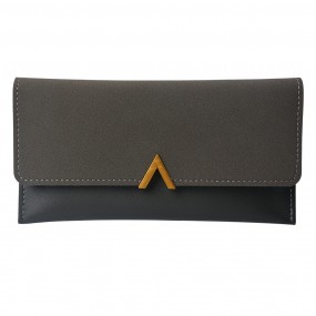 2JZWA0173G Wallet 19x10 cm Grey Artificial Leather Rectangle