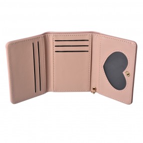 2JZWA0174P Wallet Cat 10x8 cm Pink Artificial Leather Rectangle