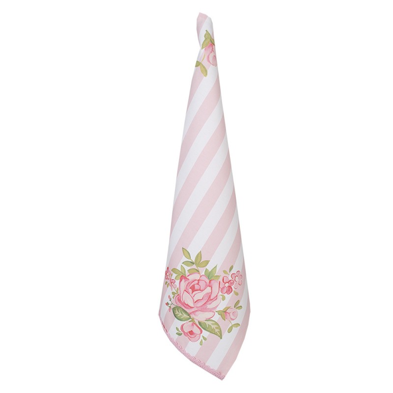 SWR42-2 Tea Towel  50x70 cm Pink Cotton Roses