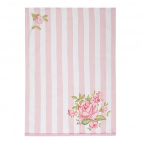 2SWR42-2 Tea Towel  50x70 cm Pink Cotton Roses