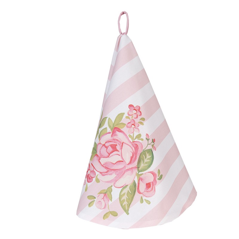 SWR48 Tea Towel  Ø 80 cm Pink Cotton Roses Round