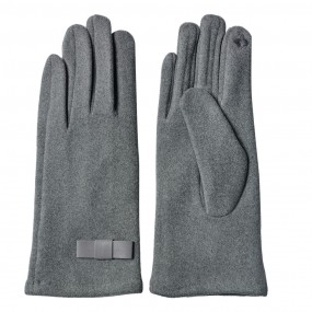 2JZGL0044 Winter Gloves 8x24 cm Grey Cotton Polyester