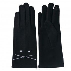 2JZGL0049 Winter Gloves 8x24 cm Black Cotton Polyester