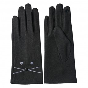2JZGL0050 Winter Gloves 8x24 cm Grey Cotton Polyester