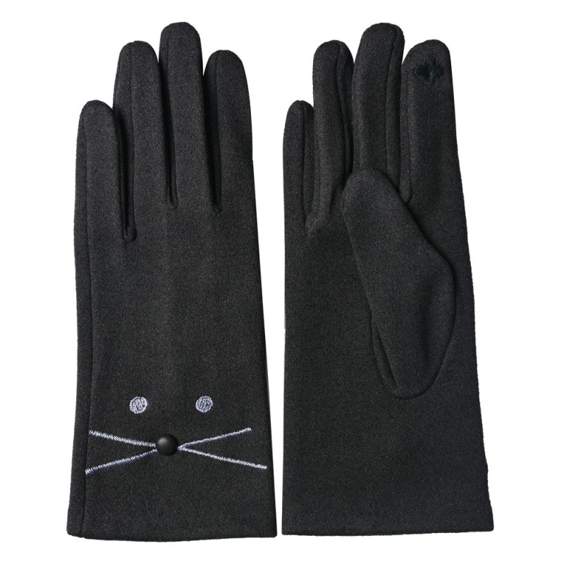 JZGL0050 Winter Gloves 8x24 cm Grey Cotton Polyester