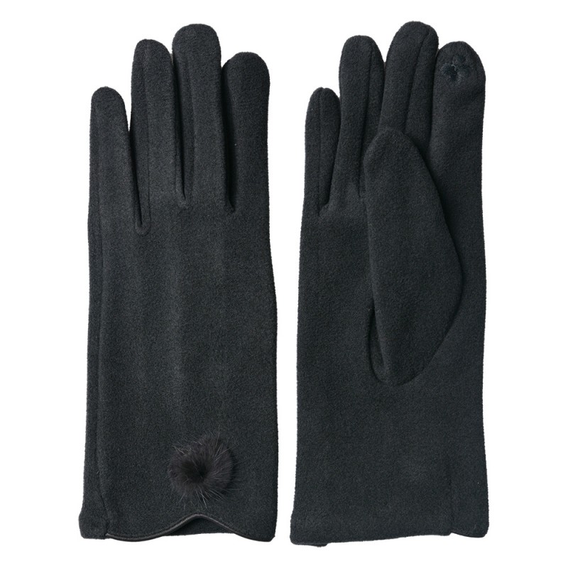 JZGL0054G Winter Gloves 9x24 cm Grey Polyester