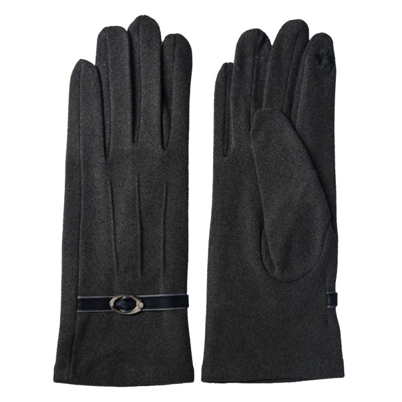 JZGL0055 Winter Gloves 8x22 cm Grey Polyester
